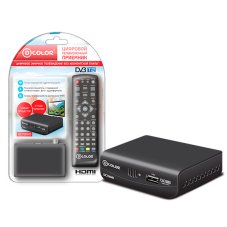 Ресивер цифровой телевизионный D-COLOR DC700HD, DVB-T2